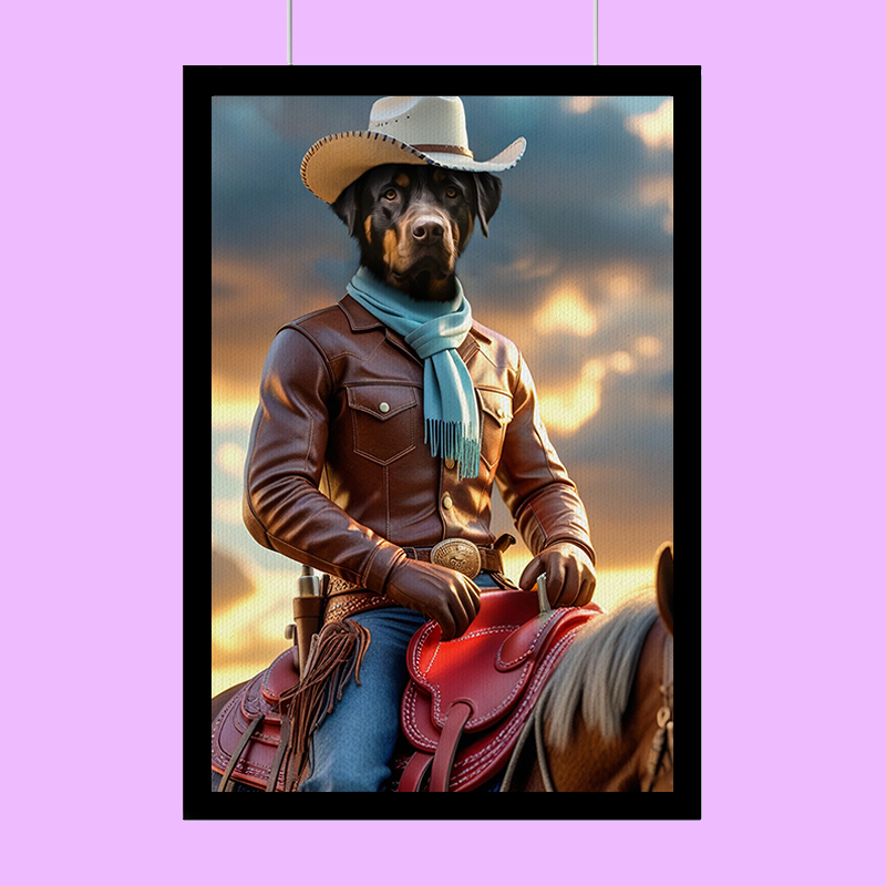 The Cowboy - Custom Pet Portrait